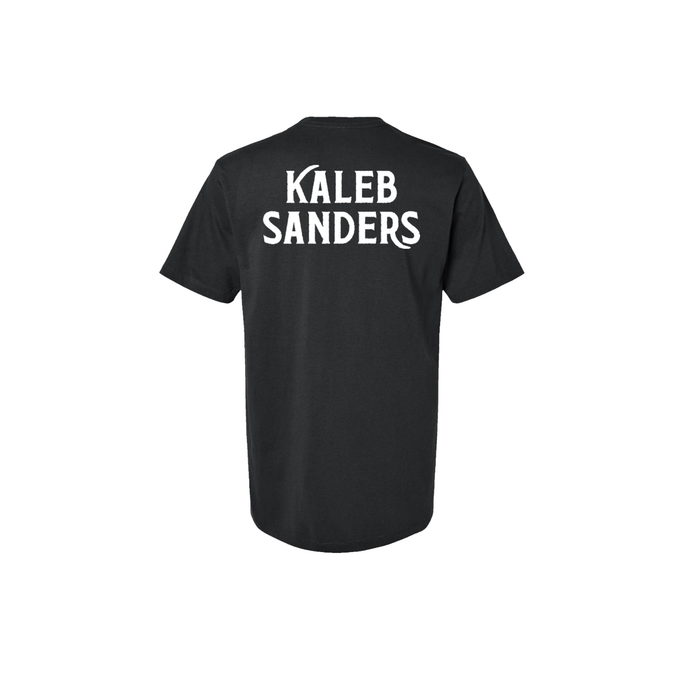 Black Tee Shirt - Front Pocket Initials