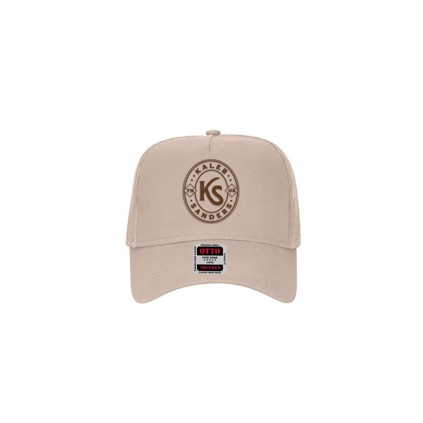 Khaki Ball Cap - KS Monogram